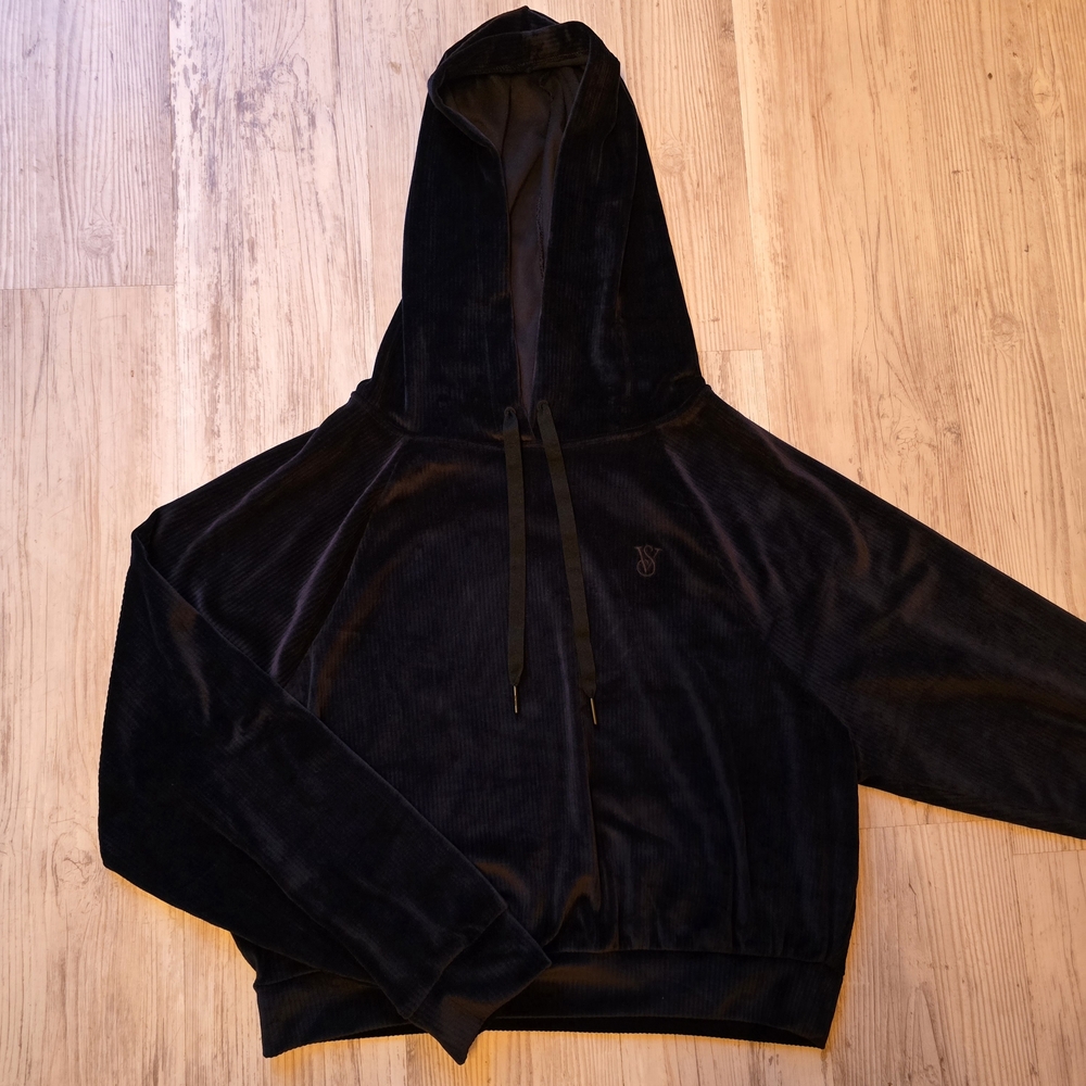 Victoria's Secret Dark Velour Hoodie